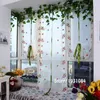 Curtain & Drapes Strawberry Gauze Roman Shade Mediterranean Screens Cortinas Window Sheer Curtains Kitchen Tulle 1PCSCurtain