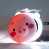 Narzędzia ręczne 3-w-1 urocze piggy kosmetyczne lustro lustrzane diody LED lekkie USB ładowne do makijażu luster