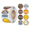 Geschenkomschakeling 500 stks/roll schattige beloningsstickers met woord motiverend voor schoolleraar kinderen kinderen Studenten Stationery StickersGift