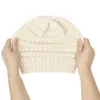 GorroSkull Caps de malha de lã chapéus quentes para mulheres de cetim forrado de seda gorro grosso macio elástico cabo malha desleixado gorro elástico Woo1268R