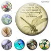 Dragonfly Fridge Magnets Whiteboard Blackboard 30mm Glass Cabochon Cartoon Animals Magnetic Refrigerator Stickers Home Decor