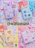 Party Decoration Japan och Sydkorea Binder Notebook Cute Girl Diary A6 Grid Line Agenda 6 Ring Planner Organizer Spiral Diy Sch