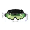 Lunettes de plein air 1pc lunettes de nuit avec flip-out réglable enfants LED verres verts pour la chasse course vélo skying pour protéger les yeux