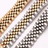 Watch accessories steel strap male 13mm17mm20mm sports for luxury series five beads full solid women watch band 2205273250159
