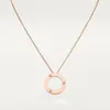 collana di design in oro pendenti con anelli gioielli firmati per donna argento rosa acciaio inossidabile gioielli con diamanti mariti mogli timel8564612