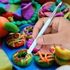 10pcs/set Silicone Clay Sculptting Tool Modeling Dotting Pen Penotter Craft Uso para DIY Arte de unhas de artesanato XBJK2207