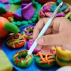 10pcs/مجموعة الأدوات النحت Clay Silicone Clay النمذجة التي تنقط الفخار الفخاري استخدام لـ DIY Handicraft Nail Art XBJK2207