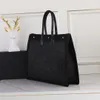 2023 Den nya OP Quality Tote Bag Eegant Leather Canvas Business Handbag Shoulder 509415