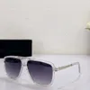 Vintage 6018 Sonnenbrille Kristall/Grau schattiert Männer Hip Hop Brille Mode Accessoires Sonnenbrille UV400 Brillen Hohe Qualität Eins