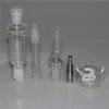 Pipes en verre Bang Bong Nictar Pipe de tuyau de 10 mm avec gréement à huile à ongles sans Dorse