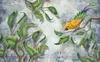 홈 장식 벽화 벽지 롤 벽을위한 롤 롤 살아 침실 식물 풍경 거실 입체 3D 사진 벽지 벽 스티커