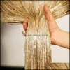 Quarto Glitter Janela Cortinas Thread String Tassel Bead Painel Divisor Pendurado Blinds Vanlance Sala de estar Drop Drop 2021 Cortina Dra