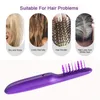 Rosse Cheveux Femme Electric Detangling Hair Brush Wet Dry Hair Comb Detangler Hairbrush 2Aから4C Kinky Wavy Auto Loosen Knots 220728