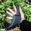 Cuchilla con mango de acero para acampar al aire libre Cuchillo EDC Cuchillas de lavado Karambit fijas de calidad superior Garra completa con cuchillos Kydex