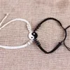 Tai Chi Yin Yang Couple Bracelets Alloy Pendant Adjustable Braid Chain Bracelet Matching Lover Bracelets GC1045
