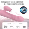 Nxy Vibrators g Spot Dildo Rabbit Vibrator Empuje automático Pulsador Juguetes sexuales para mujeres Estimulador de clítoris Vagina Masajeador Juegos para adultos Juguete 220418