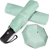 여행 소형 선 보호 여성 핸드 헬드 우산 자동 오픈 휴대용 휴대용