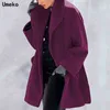 Cappotto di lana da donna nuovo inverno moda Cappotto corto per il tempo libero Cappotto Nizi Cappotto multi-colore allentato confortevole caldo con spalle scoperte Vendita T220714