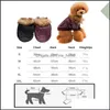 Appareils pour chiens Supplies Pet Home Garden Vêtements Nouveaux vestes d'automne et d'hiver Manges de fourrure en cuir Chiot chaud Dhmkt