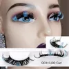 Faux cils bleu violet rose mélange 3D vison couleur ombre végétalien bande cils naturel dramatique moelleux coloré cils PartyFalse Harv22