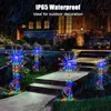 Solar Garden Decorative Flowers Firework Lights Outdoor LED Vattentät landskap Ljus för trädgård Patio Yard Pathway Lawn J220531