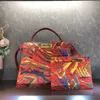 2022 borsa da donna a tracolla singola stampata Messenger borsa portatile borsa versatile in metallo