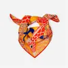 53cm Brand giraffe quadrado lenço de mulher design seda mulher bandana bandeira de luxo hijab pescatchief