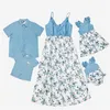 Vestidos de roupas de roupas familiares e vestidos de bebê Floral Baby Mommy And Me Family Family Family Olhe vestido 220531