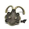 Retro Zinc Alloy Double Prongs Clothes Coat Robe Purse Bag Hat Hook Hanger Antique Bronze 23mmx53mmx55mm LX4830