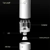 Elektriskt automatiskt salt och pepparuppsättning laddas med USB Gravity Spice Mill Justerbara kryddor Kök Köksverktyg 220524