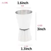 New 15/30ML Double Head Measuring Cup Gold Stainless Steel Bar Cocktail Measuring Cups Jigger Liquor Measuring Cup Customizable