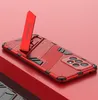 Punk pantser telefoonhoesjes magnetische standaard terug dekking hybride ringhouder portector voor Samsung Galaxy S22 Ultra S22Plus A12 A13 A52 A72 A82 A33 A53 A73 A22 5G