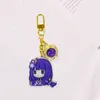 Genshin Impact Kaedehara Kazuha Barbara Gunnhildr Acrylic Keychain Badge Cartoon Cosplay Key Chain Accessories AA220318