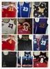 2022 Yeni Dikişli Retro Mitchell ve Ness 8 Smith 55 Mutombo Kırmızı Mavi Beyaz Siyah Sarı Jersey