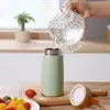 280 ml Yaratıcı Ahşap Tahıl 304 Paslanmaz Çelik Kupa Taşınabilir İçme Şişesi Vakum Su Kupası Sevimli Mini Tumbler Drinkware Özelleştirilebilir Desen Promtion Hediye