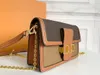Klasik Dauphine Mm Çanta Tasarımcı Kadın Çanta Çantası Çanta Moda Deri Zinciri Omuz Messenger Çanta Cüzdan P8CW#