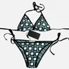 2022 Sexy Bikini FF Luxury Baddräkter Märke Designer Badkläder Kvinnor One Piece Badkläder Monokini Girl Beach Sexi Top Högkvalitativ