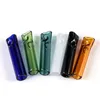 Mix Color Tube Handful Pipes For Water Bong Smoking Accessories Pyrex Glass Oil Burner Straight Tube Spoon Shape Mini Dab Rigs SW47