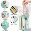 Waterproof Cosmetic Bags PVC Laser Makeup Bag Transparent Zippered Toiletry Pouch Portable Travel Organizer