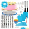 Cuisson Pâtisserie Outils Ustensiles De Cuisson Cuisine Salle À Manger Bar Maison Jardin 106 Pcs Mti-Fonction Gâteau Décoration Kit Platine Ensemble Tube Dhfcn