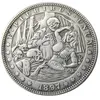 HB61-65 US Hobo Morgan 1 달러 공예 은금 도금 된 사본 동전 금속 다이 제조
