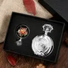 Montres de poche Russie Communisme Faucille Marteau Style Soviétique Montre À Quartz Collier Bronze Steampunk Pendentif Horloge Cccp Reloj De Bolsillo