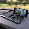 Car Organizator Dashboard Anti-Slip Mat Mat Auto Phone Holder PCV Poduszka dla telefonów komórkowych Uchwyt Monety Przechowywanie Numer parkingowy Temperatura