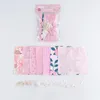 Emballage cadeau Full-blown Flowers Path Series Pack Cotton Girl Heart Lace Cloth Scrapbooking Mobile Phone Case Décoration Backing MaterialGift