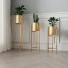 Nordic Modern Ev Dekoru Altın Sak Pot Rafı Metal Zemin Tipi Kapalı Oturma Odası Süsleme Partisi Düğün Dekorasyonu