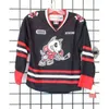 Chen37 C26 Nik1 2016 Customize OHL NIAGARA ICEDOGS 저지 남성 여성 어린이 블랙 흰색 붉은 아이스 하키 저렴한 유니폼 사용자 정의 모든 이름 No.Goalit Cut