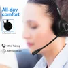 Mobiele telefoon-oortelefoon Draadloze Bluetooth-headset met laadstation Ruisonderdrukkende MicrophoneOver Business-headsets passen op Truc8973629