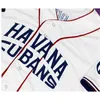 Glamit #10 Del Prado Jersey Havana Cubans button-down 100% gestikte aangepaste retro honkbal jersey cuba elke naam nummer witte vintage