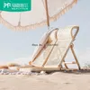 Camp Furniture Wicker Chair Back Beach Multifunctional Folding Recliner Portable Outdoor Camping Leisure ChairCamp