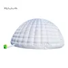 Éclairage tente gonflable dôme blanc LED Igloo 10m PVC enduit tissu air sauter tente avec lumière RVB pour fête en plein air et événement de mariage